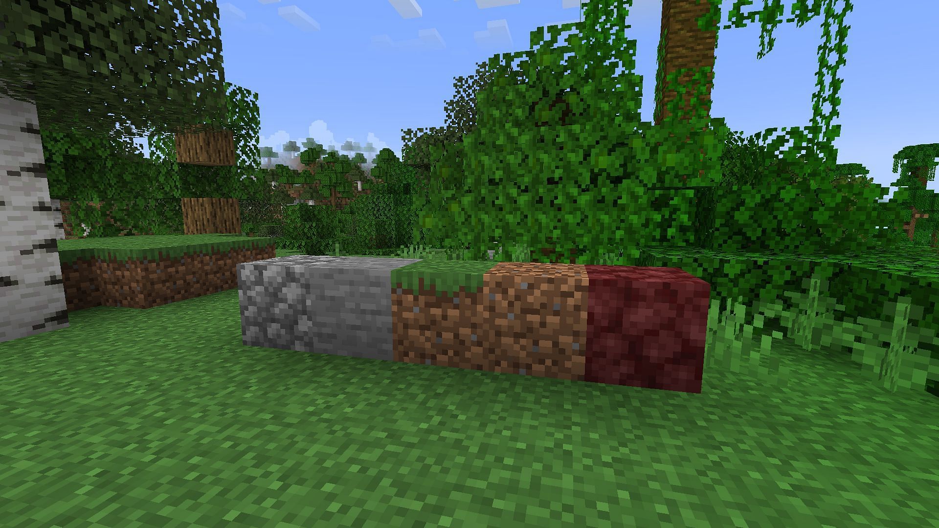 These are the five best temporary blocks for building in Minecraft (Image via Mojang Studios)