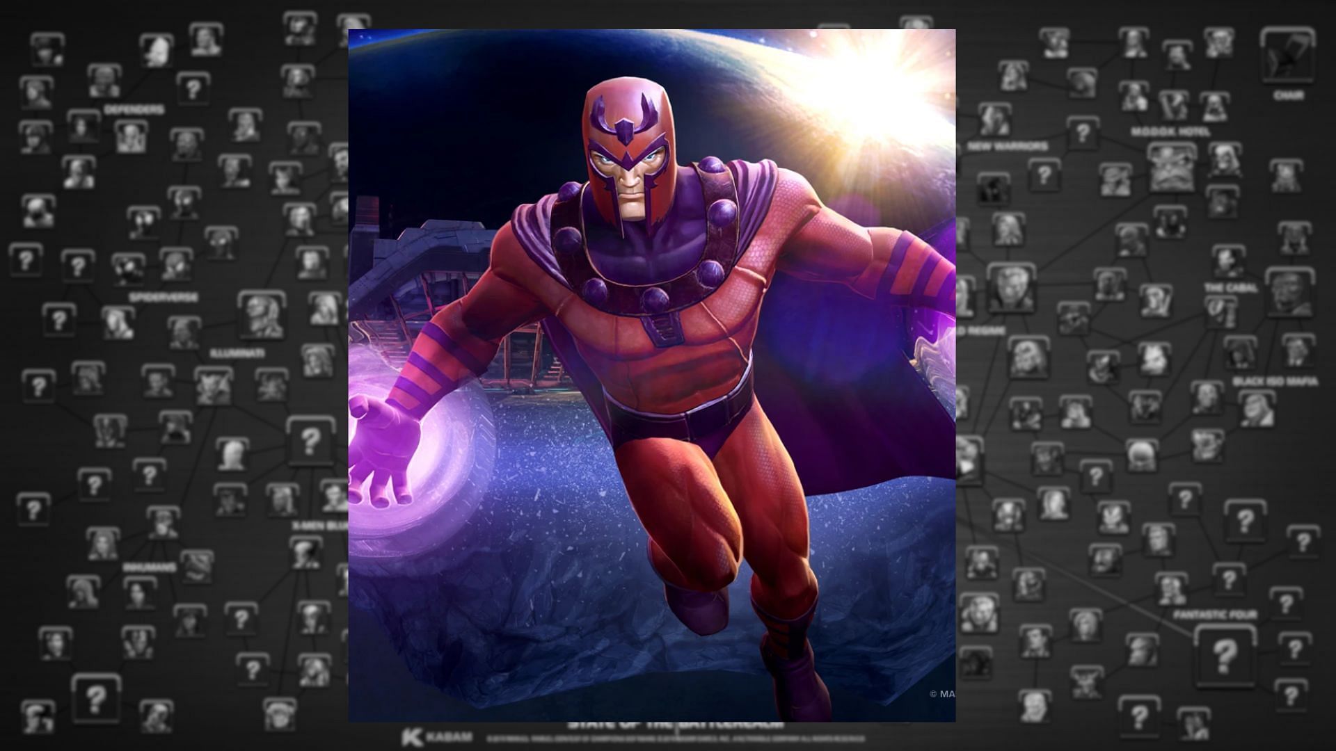 Magneto is among the best Mutant champions in the Marvel Contest of Champions as he can control metal opponents better and deal more damage to them (Image via Kabam Games, Inc.)