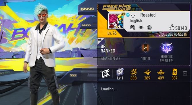 Roasted Gaming YT की Free Fire MAX ID, स्टैट्स और अन्य जानकारी