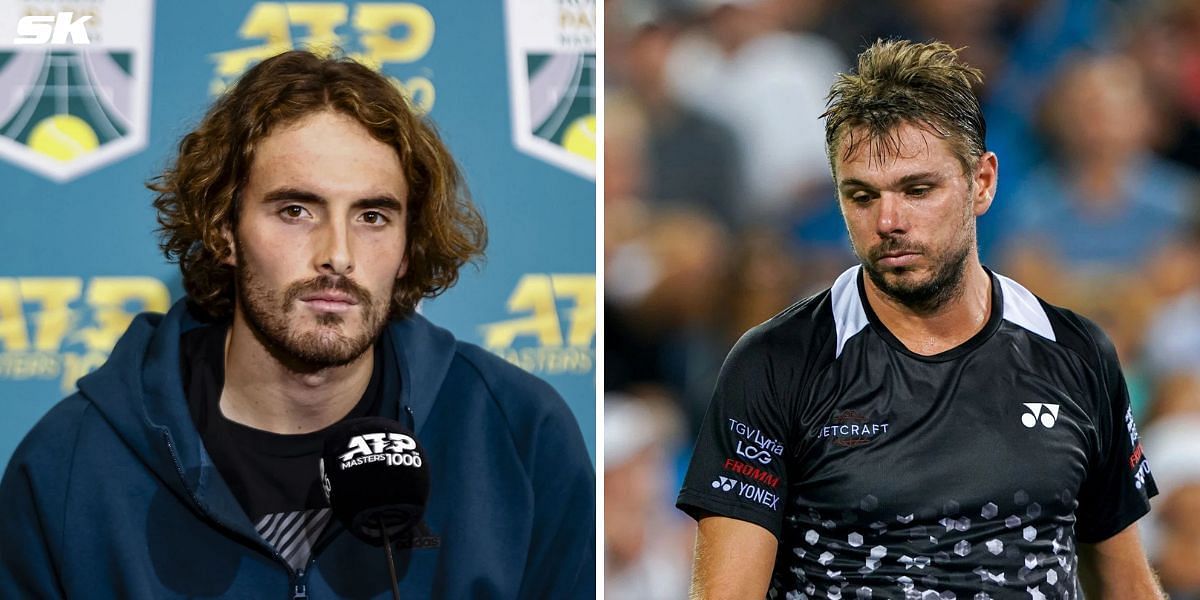 Stefanos Tsitsipas (L) and Stan Wawrinka (R); ( Source - Getty Images)