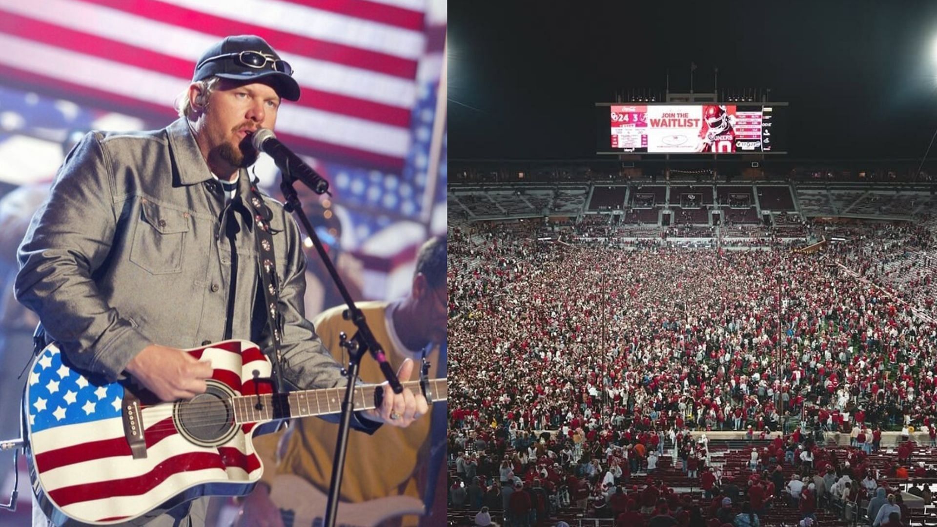 Toby Keith and Oklahoma fans (Keith &amp; OU