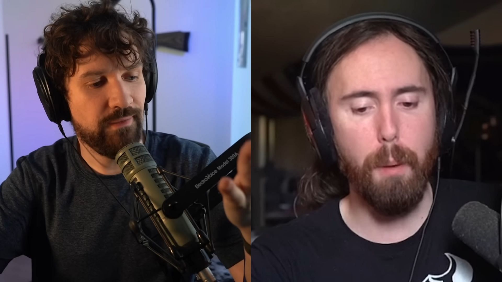 Asmongold calls on Twitch to ban streamer for threatening Destiny (Image via Asmongold Clips, Destiny/YouTube)