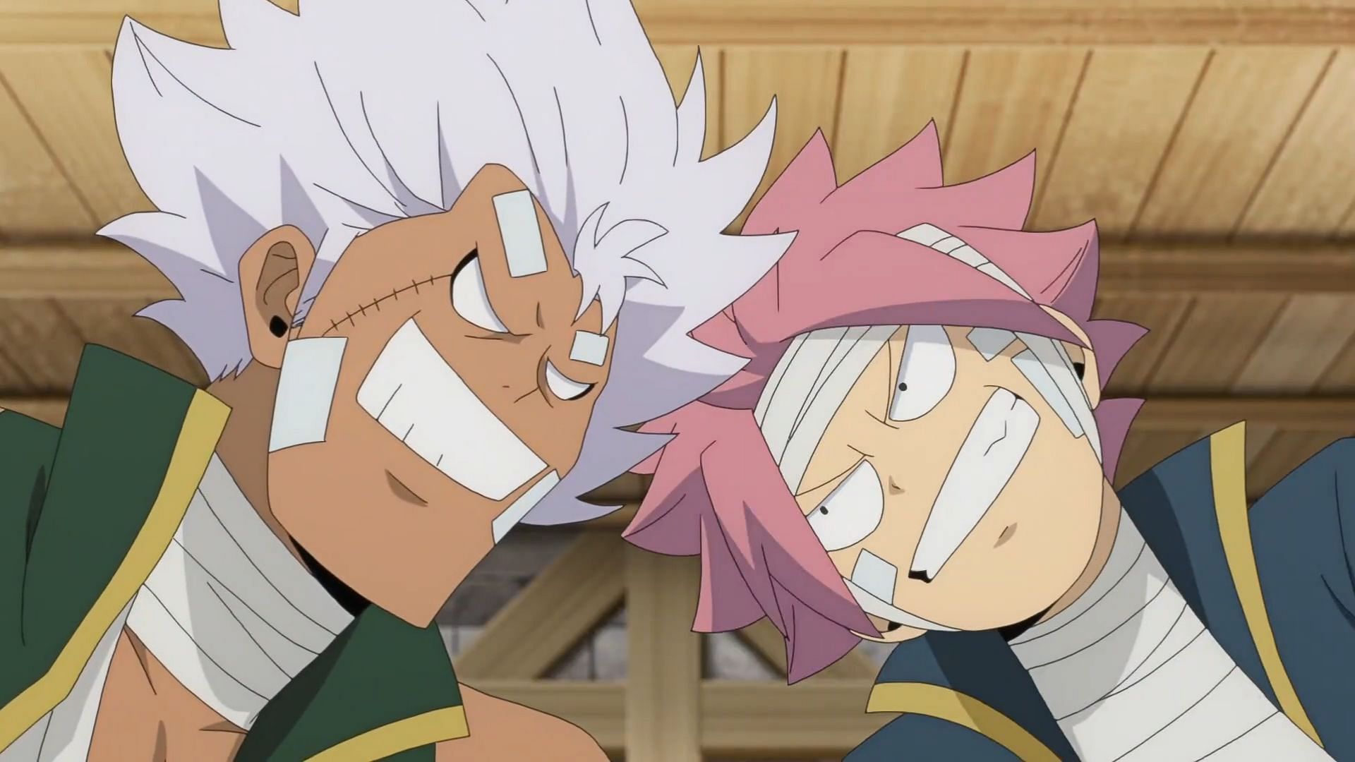 Elfman and Natsu as shown in the anime (Image via J.C. Staff)