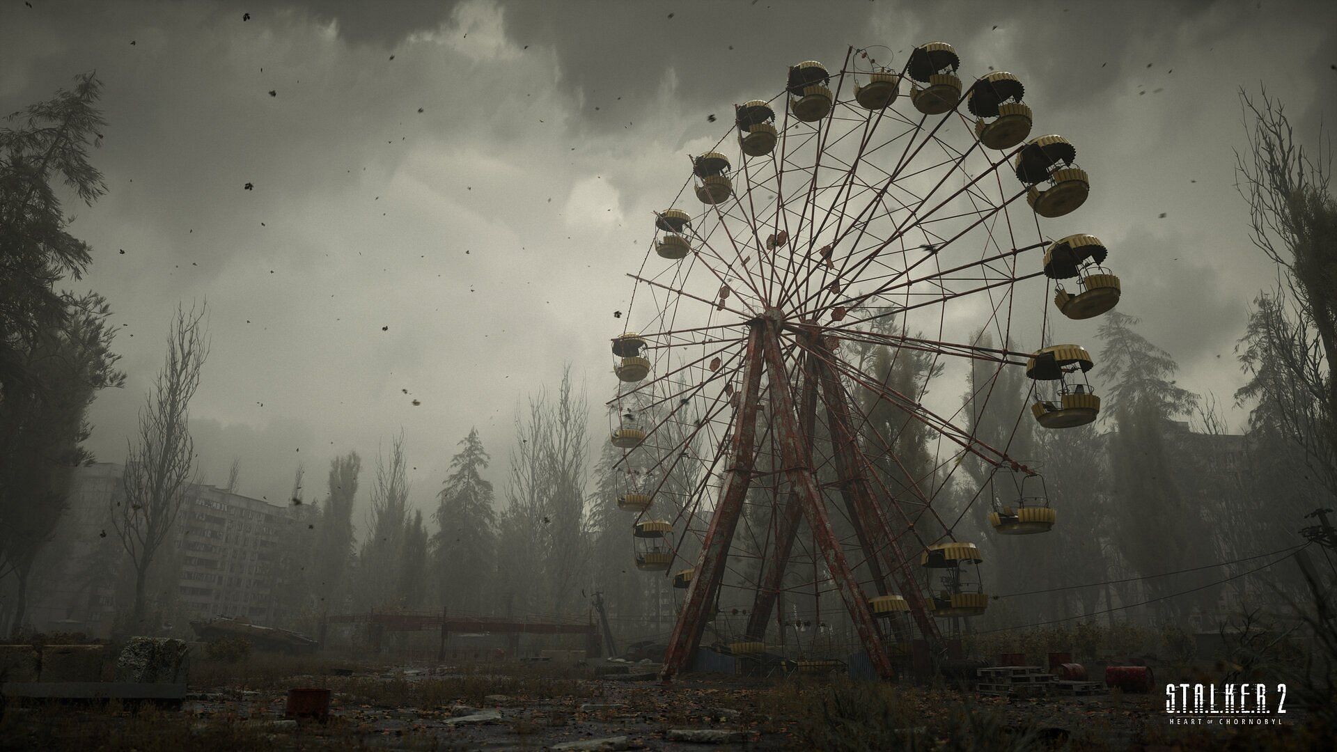 An abandoned giant wheel from Stalker 2 (Image via GSC Game World)