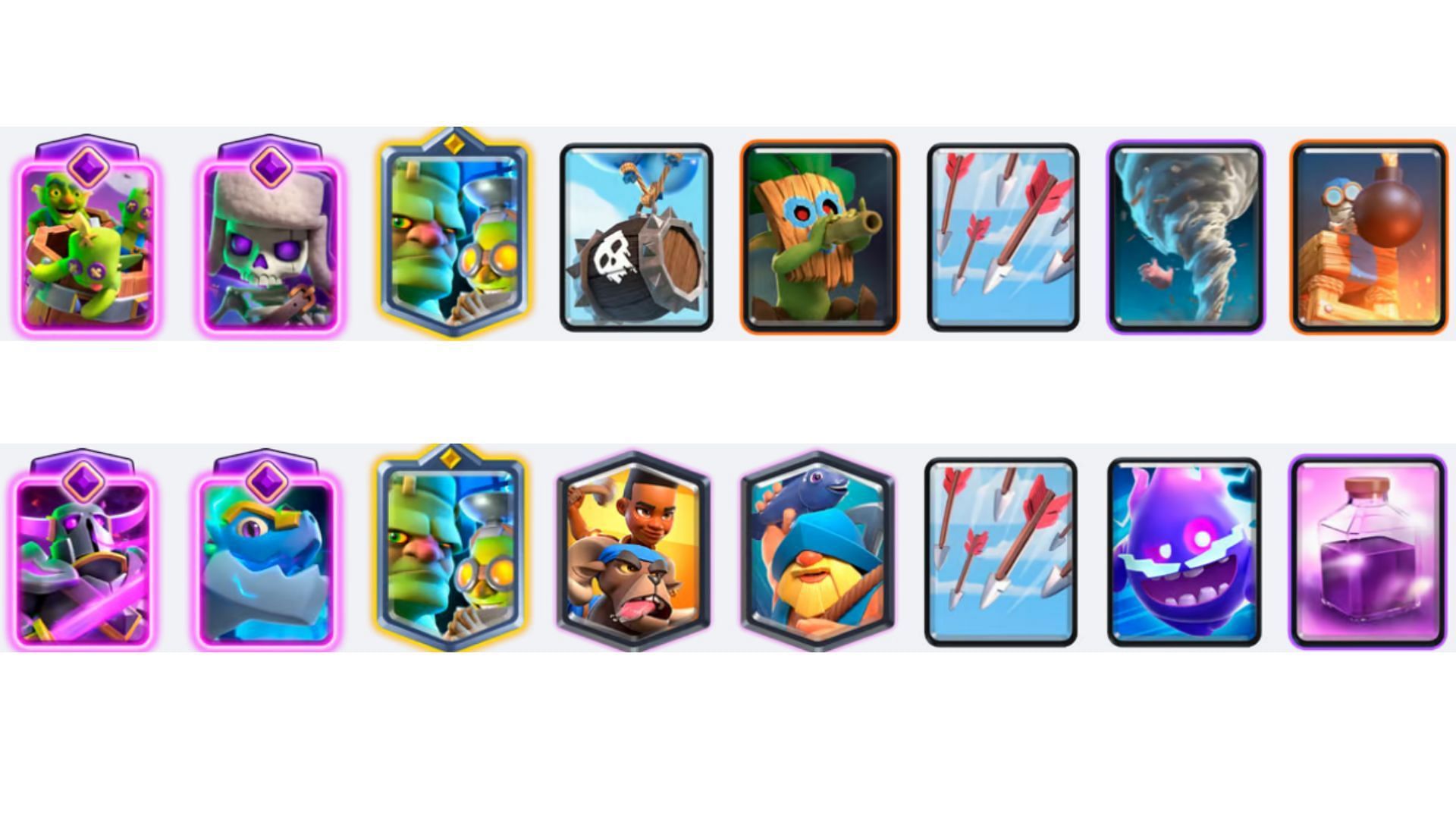 Clash Royale 2v2 P.E.K.K.A. Goblinstein Barrels deck (Image via Supercell)