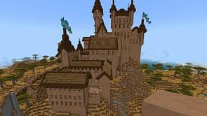 Minecraft player builds incredible savanna-themed castle