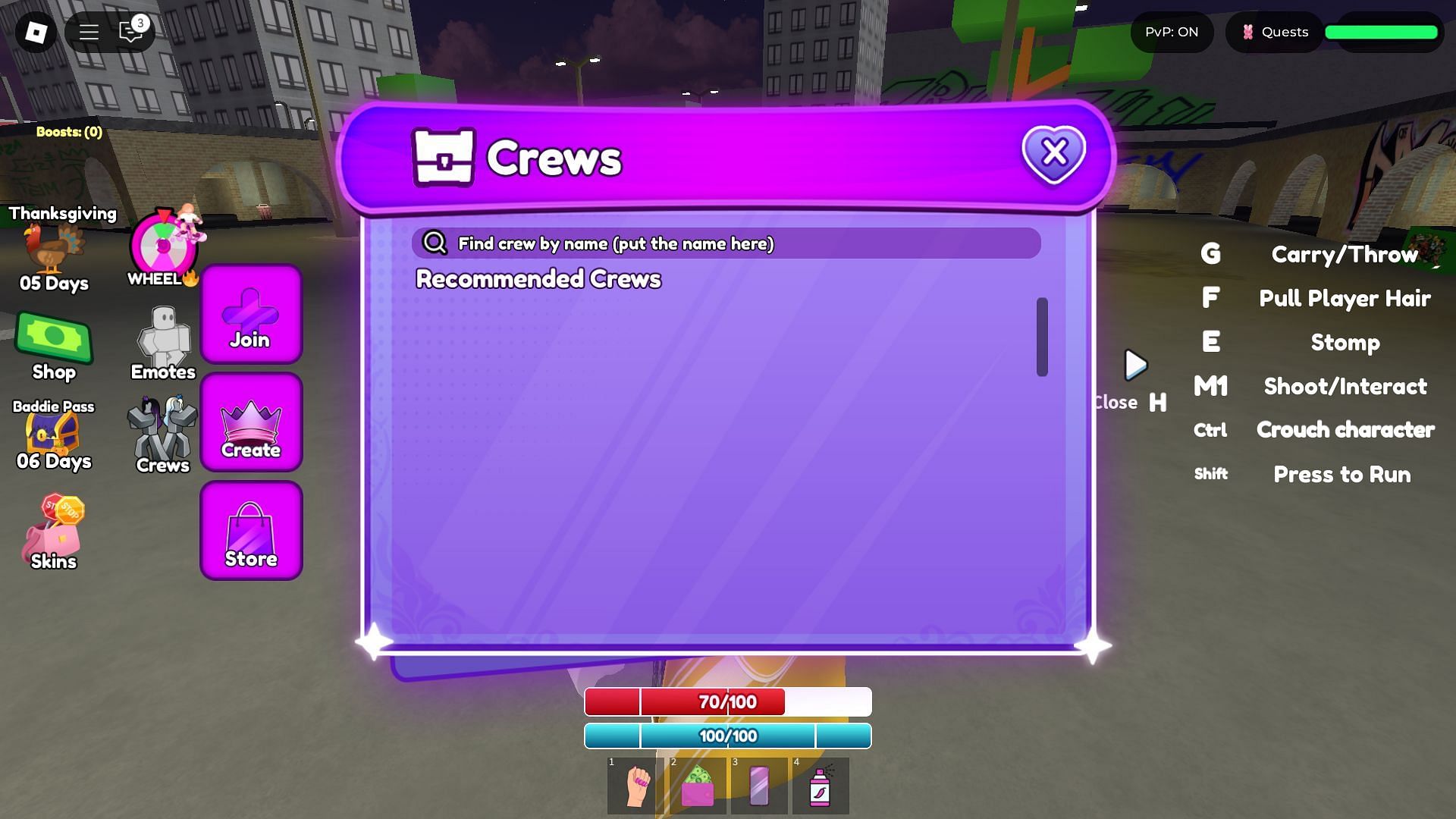 Join tab in the Crews menu (Image via Roblox)