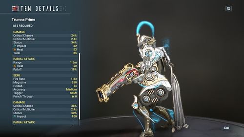 Trumna Prime is pretty good other than the Riven Dispo (Image via Digital Extremes)