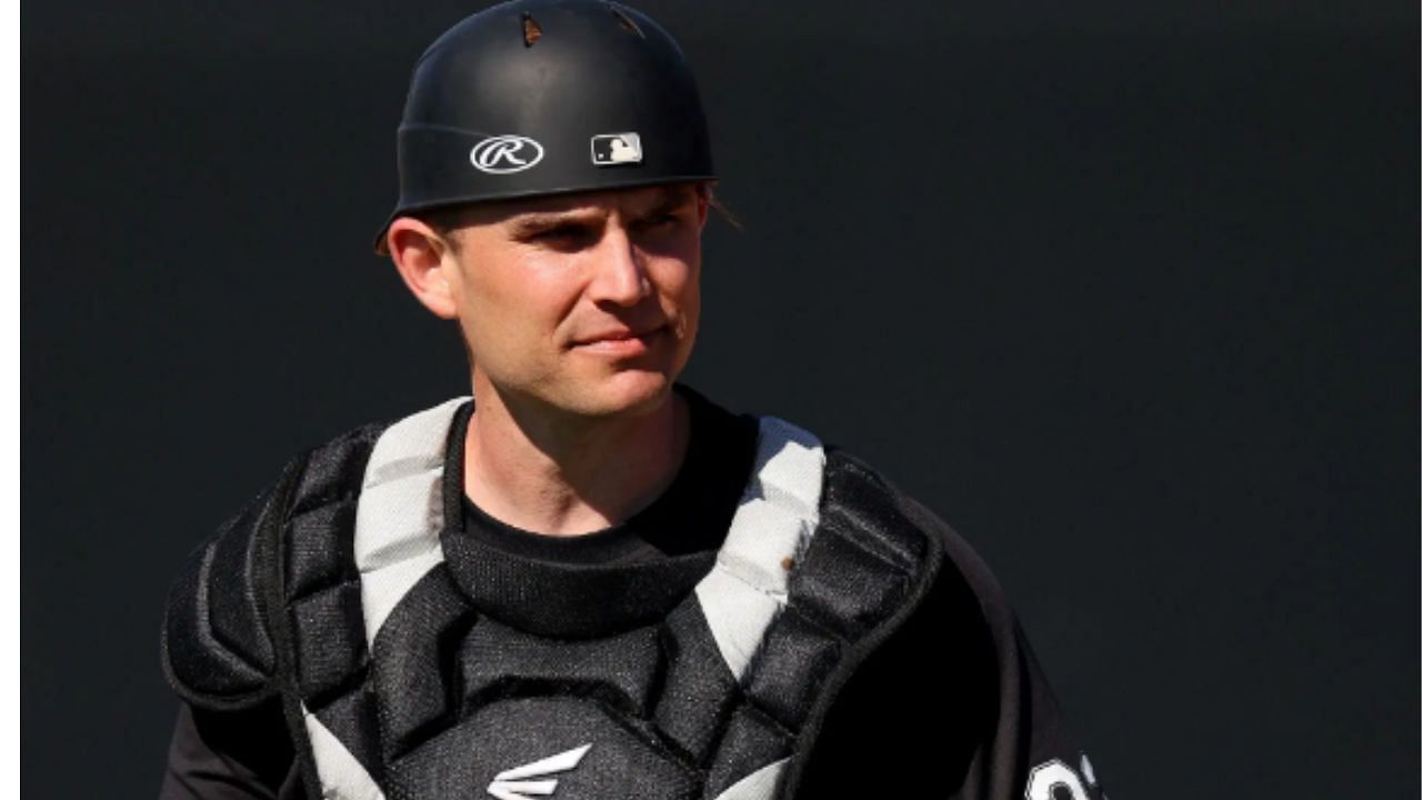 Max Stassi in action during a White Sox training session (Image from - Getty)