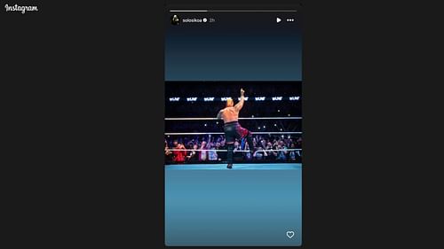 The New Tribal Chief shared this on social media. [Photo credit: Screenshot of Sikoa's Instagram story]