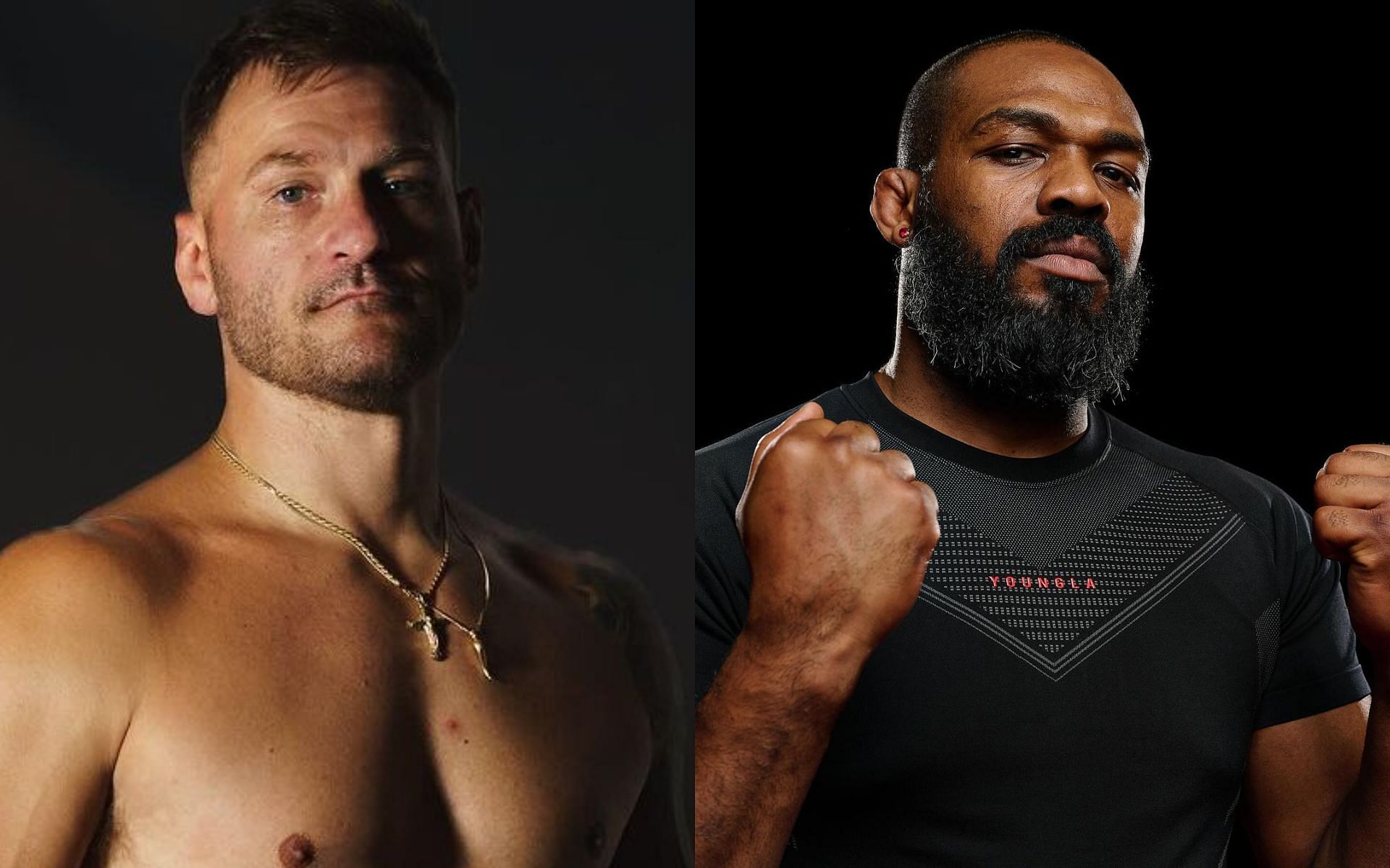 Jon Jones (right) is set to take on Stipe Miocic (left) on Nov. 16. [Image courtesy: @stipemiocic and @jonnybones on Instagram]