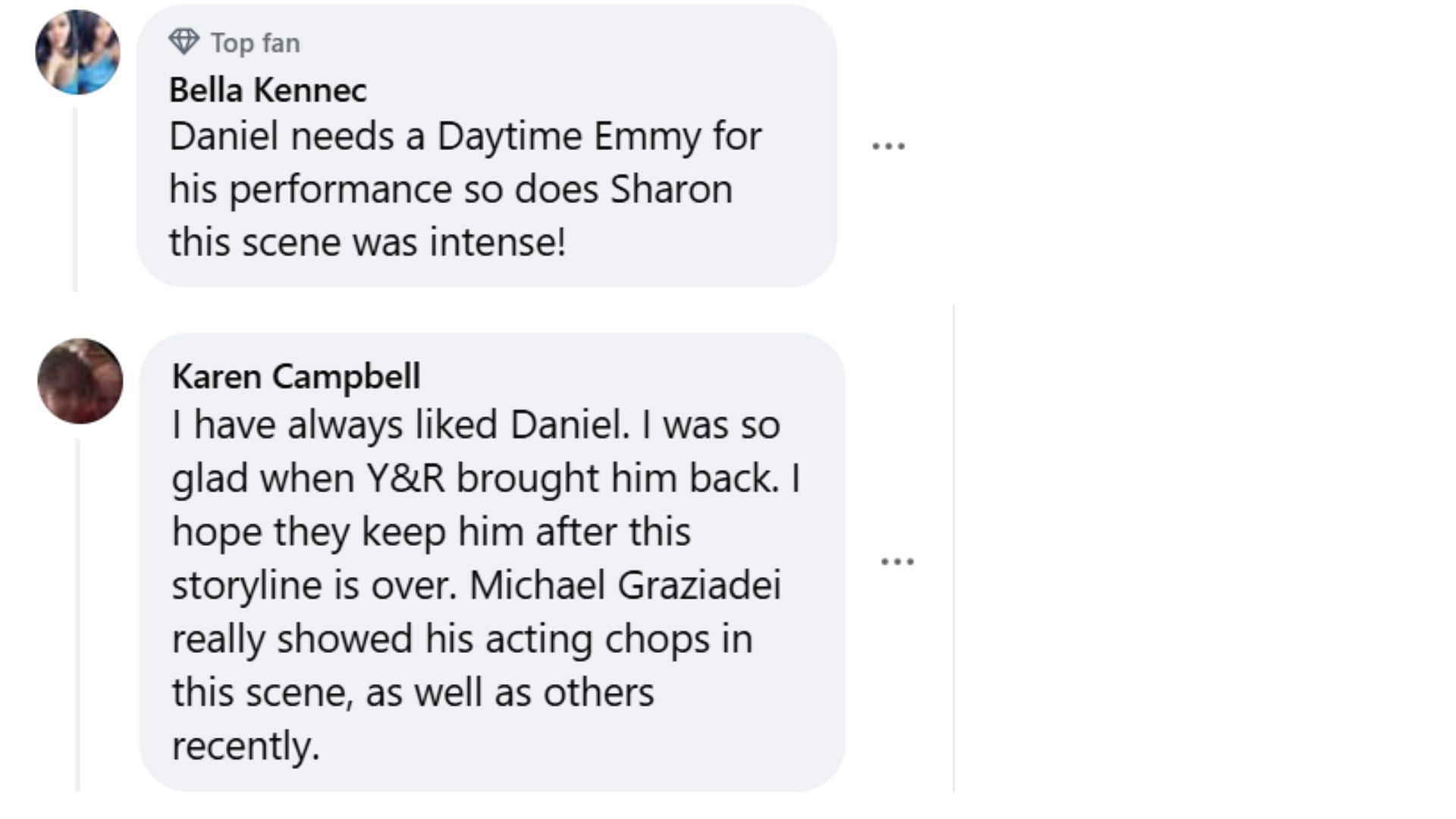 More fan reaction on the same thread (Image via Facebook/The Young and the Restless)