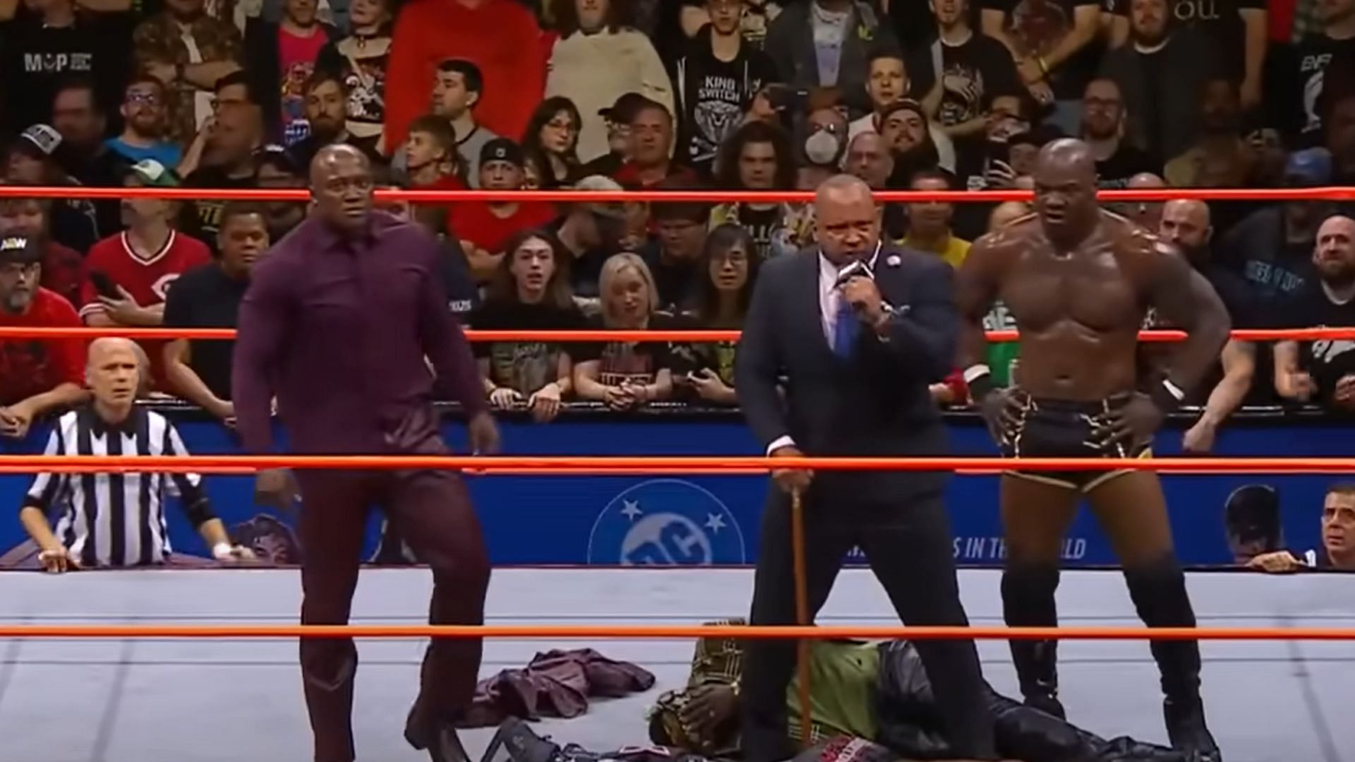 Bobby Lashley just joined the Hurt Syndicate. (Image credits: AEW YouTube channel)