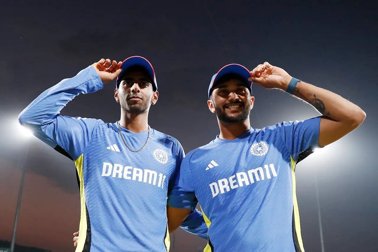 Nitish Kumar Reddy (right) made his India debut in the T20I series against Bangladesh. [P/C: BCCI]