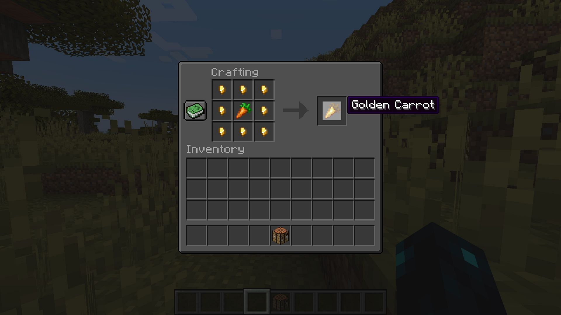 Craft golden carrots to breed the donkey and the horse (Image via Mojang Studios)