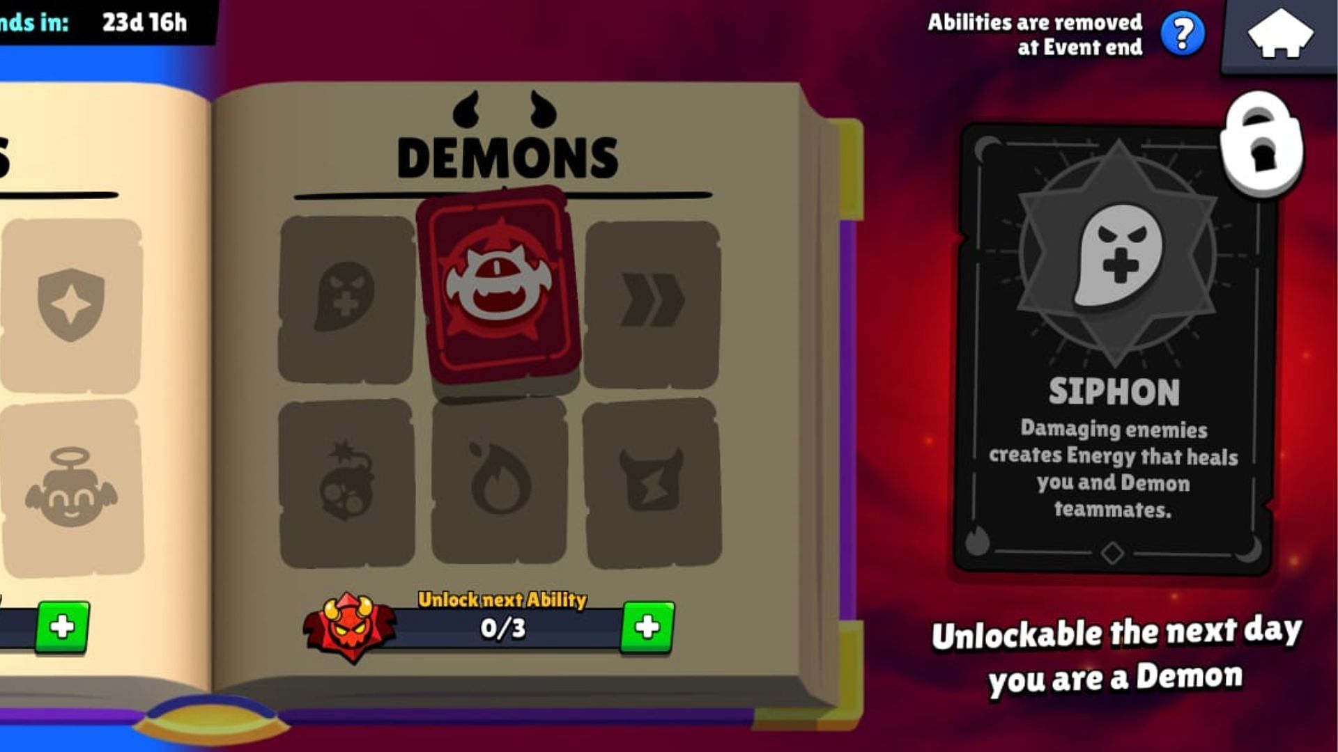 Siphon Demonic ability (Image via Supercell)