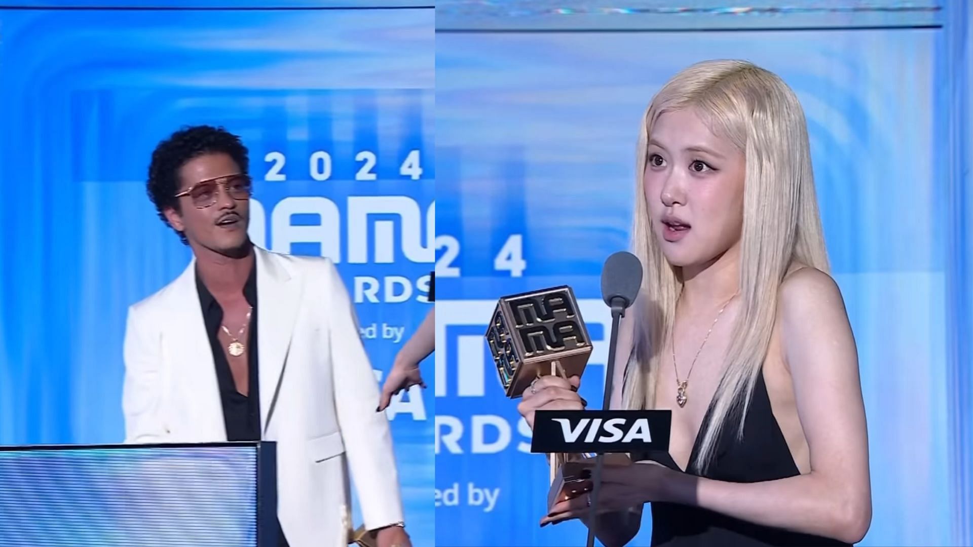 BLACKPINK&rsquo;s Ros&eacute;&rsquo;s appearance with Bruno Mars at the 2024 MAMA Awards, marking her first in 6 years