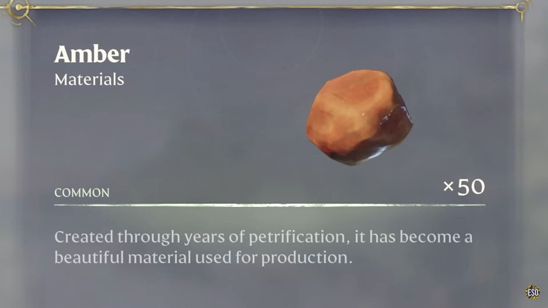 Amber is one of the most valuable resources in the game (Image via Keen Games | YouTube/@ESO)