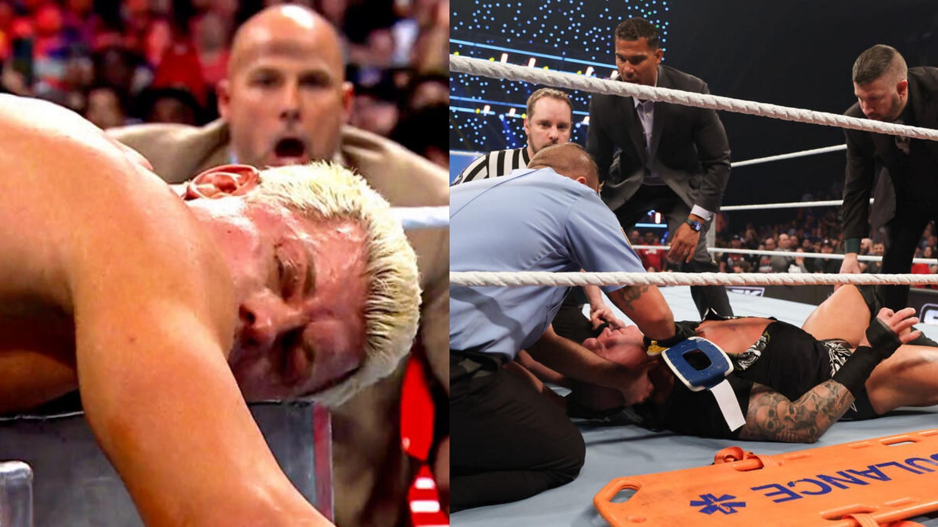 The WWE star has been left hurt (Credit: WWE.com)