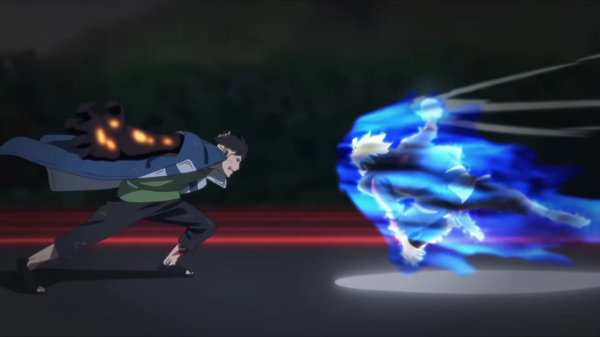 Kawaki vs Boruto (Image via Studio Pierrot)