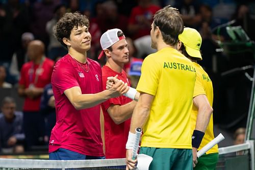 Ben Shelton & Tommy Paul at Davis Cup 2024 [Source: Getty]