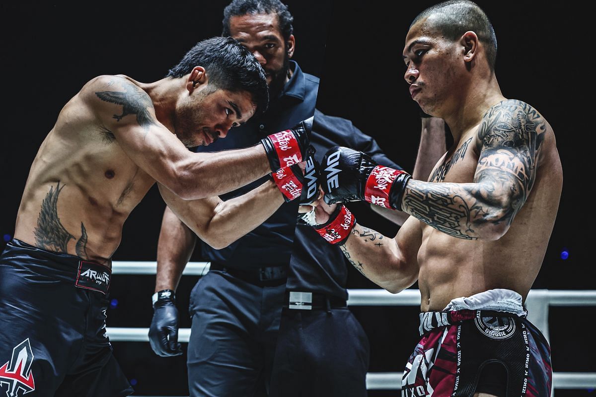 Danial Williams (left) and Thongpoon (right). [Photos from ONE Championship]