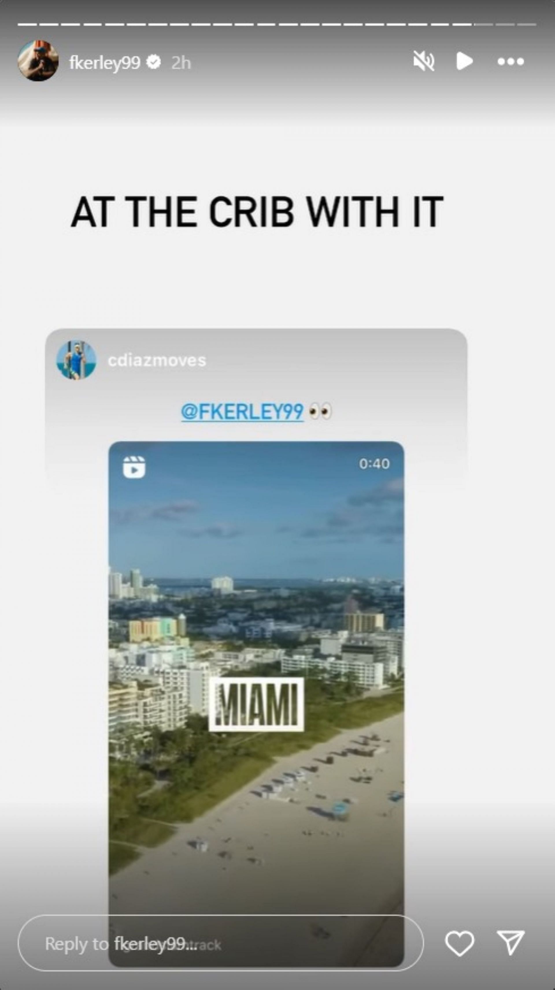 Stills from Kerley&#039;s Instagram Story