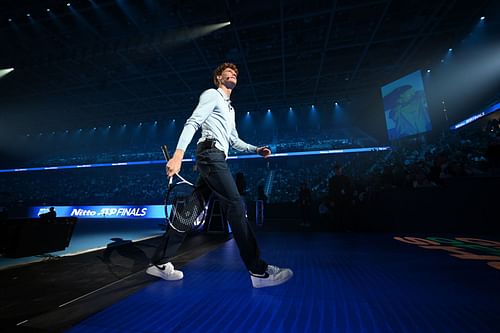 Jannik Sinner at the opening ceremony of the ATP Finals (Image Source: Getty)