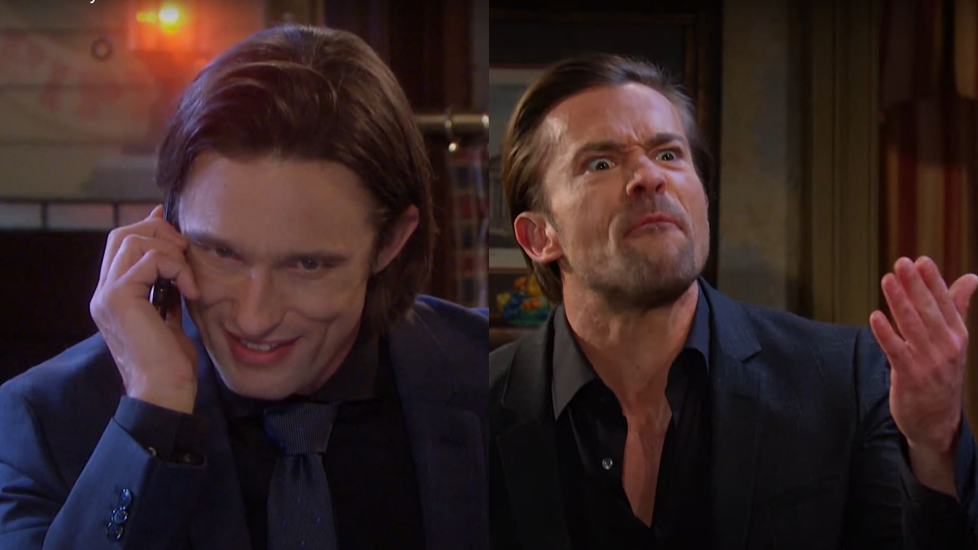 Johnson and Lavoisier as Philip in different scenes from the soap (Image via YouTube/Days of Our Lives Promo)