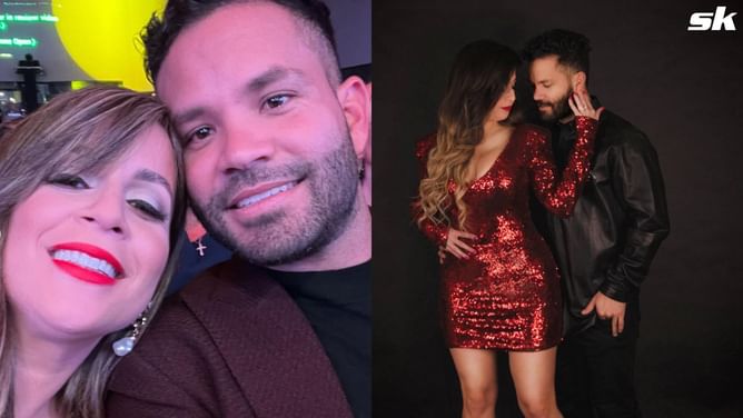 Jose Altuve's wife Nina captures romantic moment from wine date night with Astros star rocking casual fit