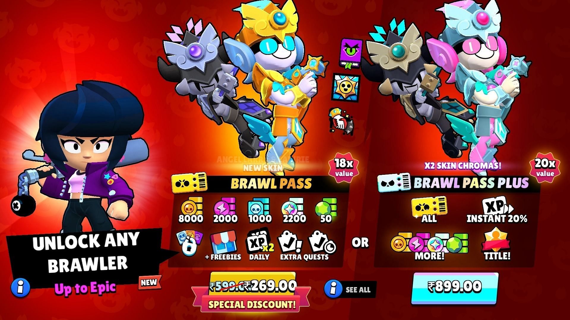 Brawl Stars Season 32 Brawl Pass features two skins for Larry &amp; Lawrie. (Image via Supercell)