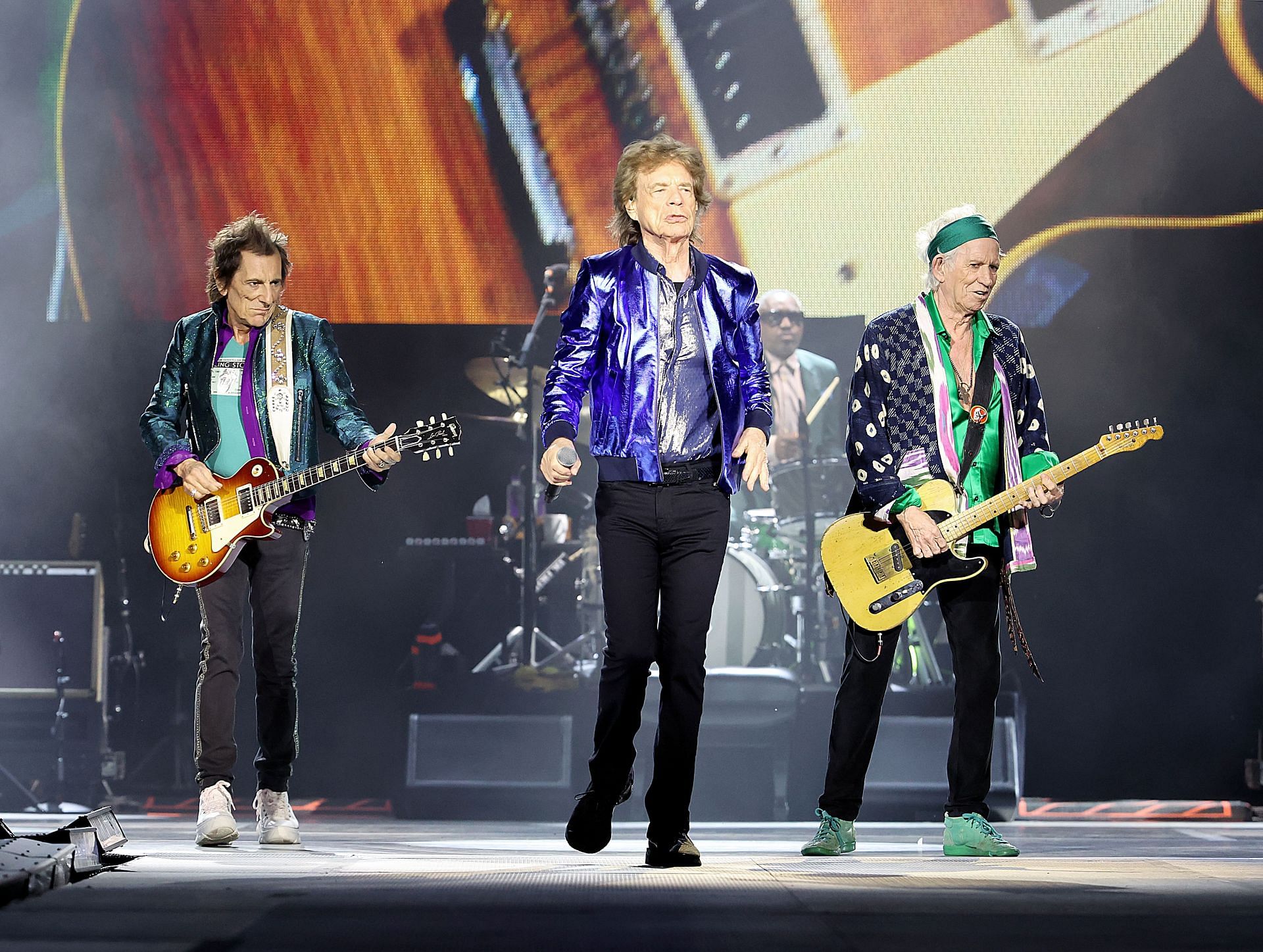 The Rolling Stones at the Hackney Diamonds &#039;24 Toue. (Image via  Getty)