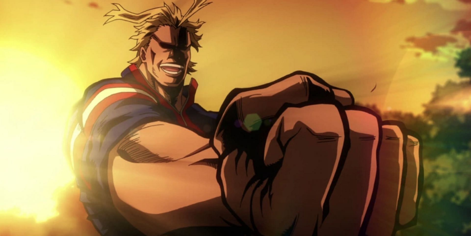 ⁠All Might as seen in anime (Image via Studio Bones)