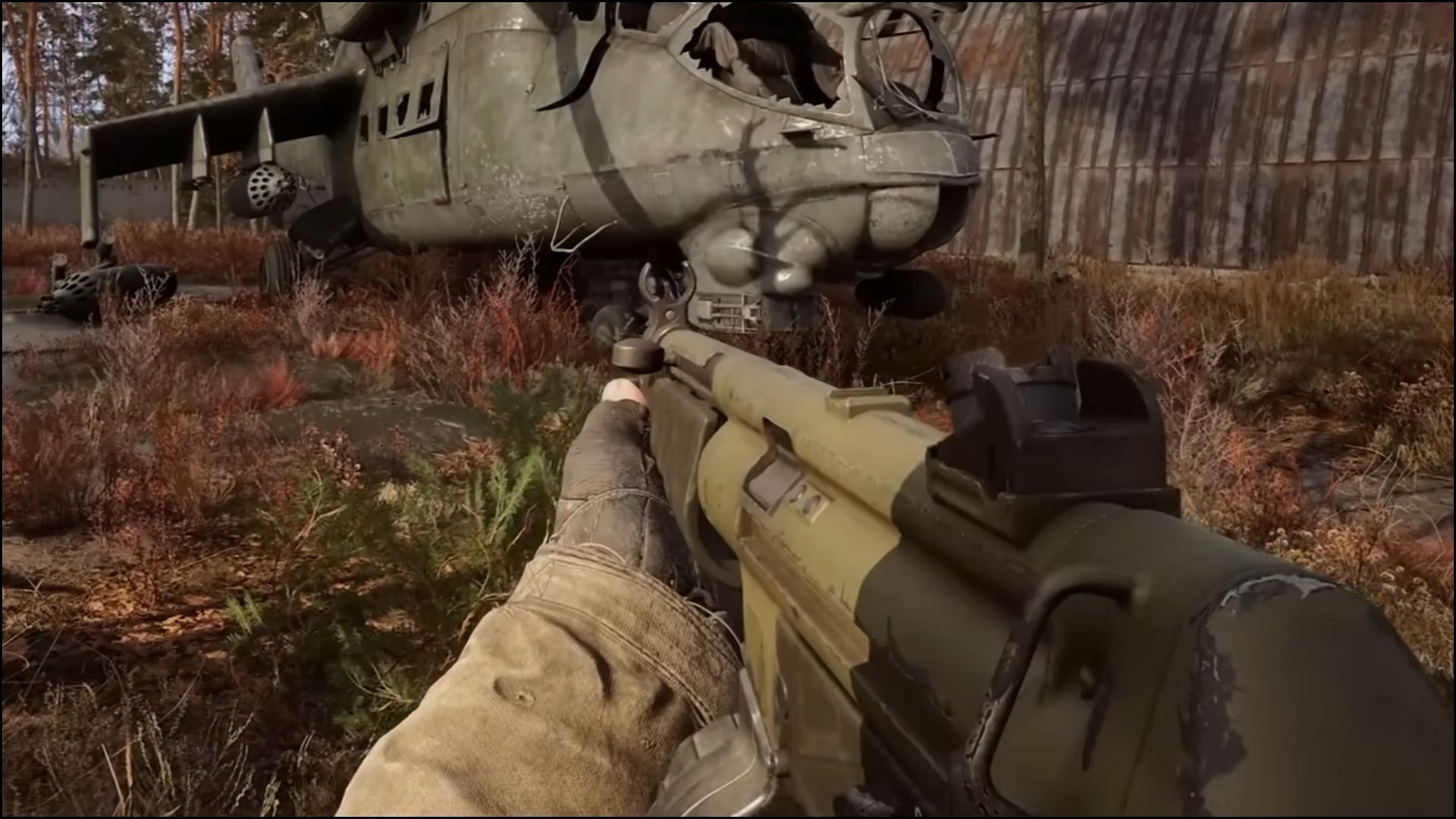 The upgrade to Viper-5, Shah&#039;s Mate, is among the best weapons in Stalker 2 (Image via GSC Game World || YouTube@Lootward)