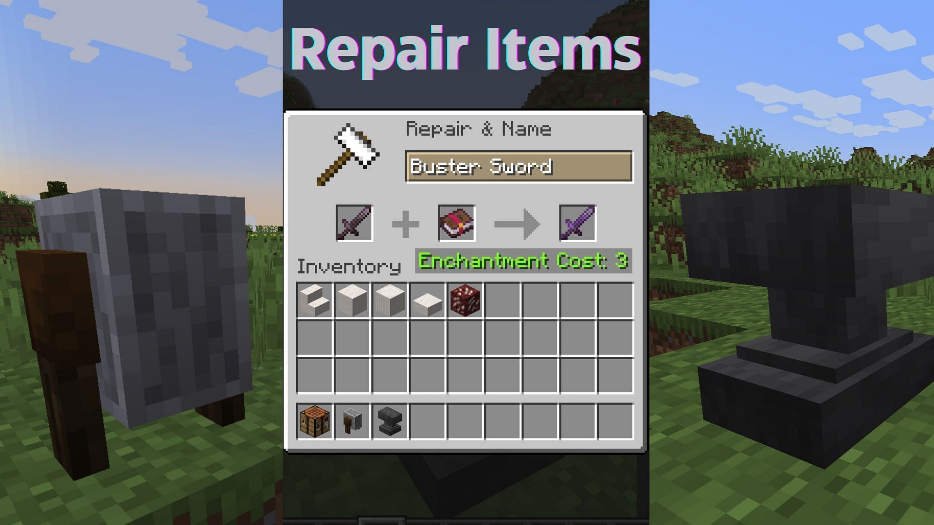 A beginner friendly guide for repairing in Minecraft 