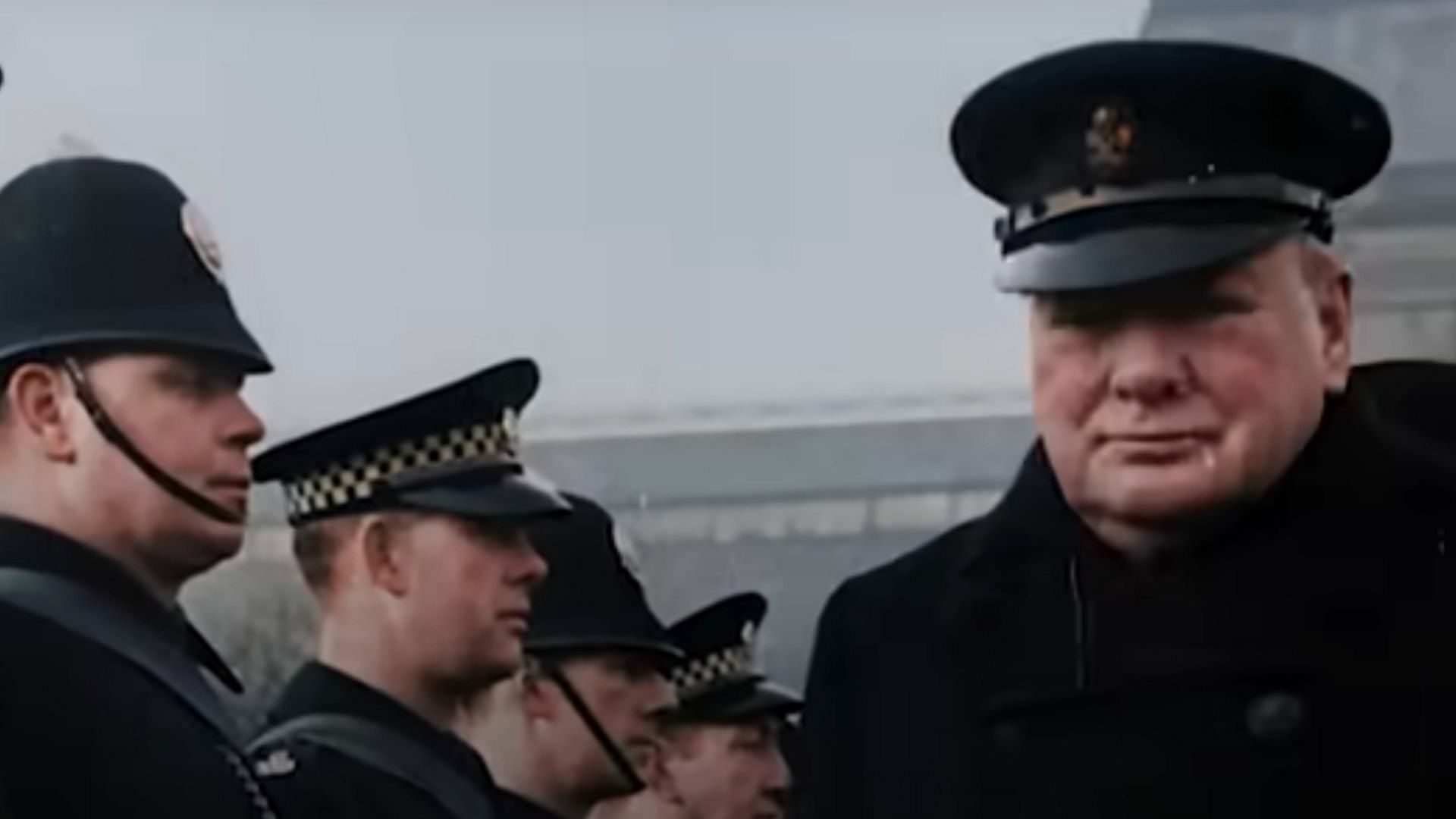 A still of Winston Churchill from the Netflix docuseries (Image via YouTube/Netflix)