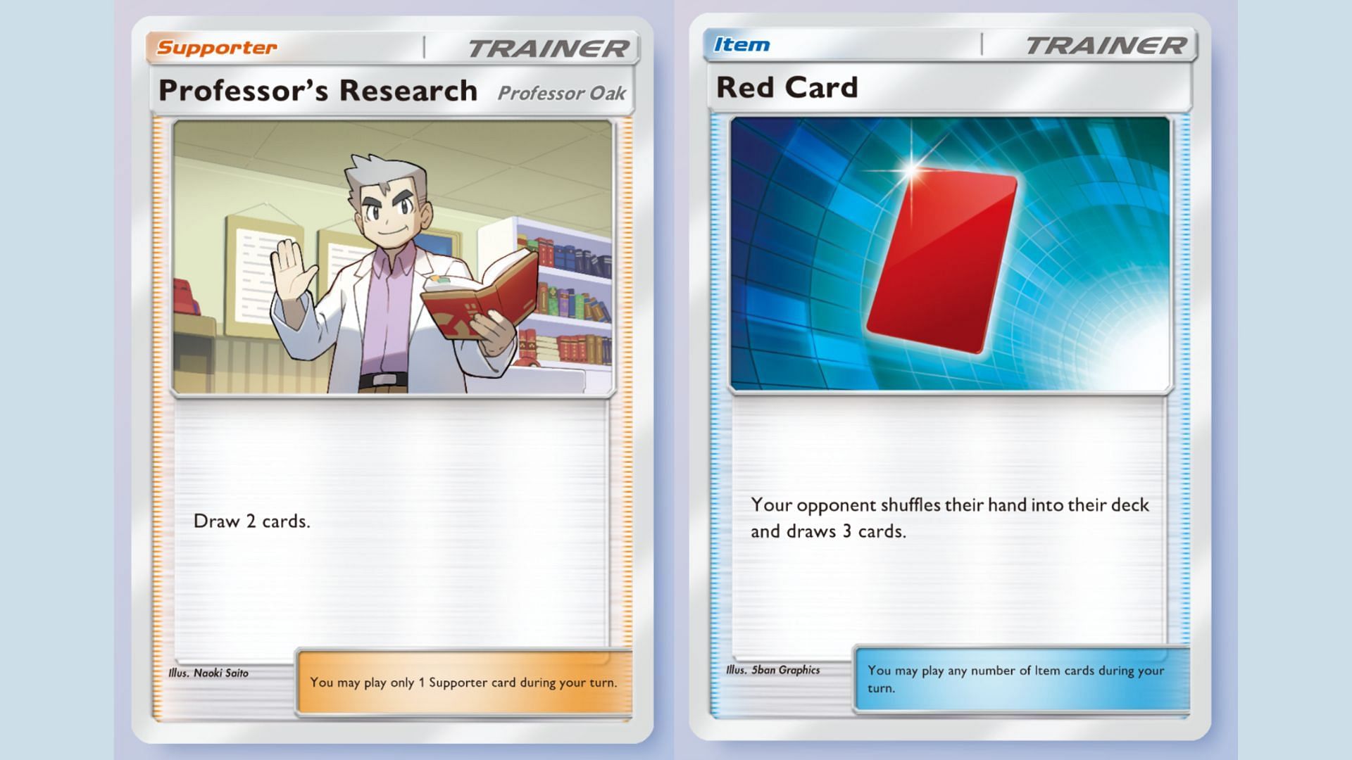 Some examples of non-combat cards (Image via The Pokemon Company)