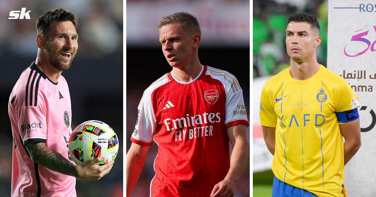 Lionel Messi, Oleksandr Zinchenko, Cristiano Ronaldo