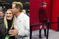 Nick Saban's daughter Kristen drops 3-word reaction as Taylor Swift gets snapped in stylish outfit at the Chiefs v. Broncos game