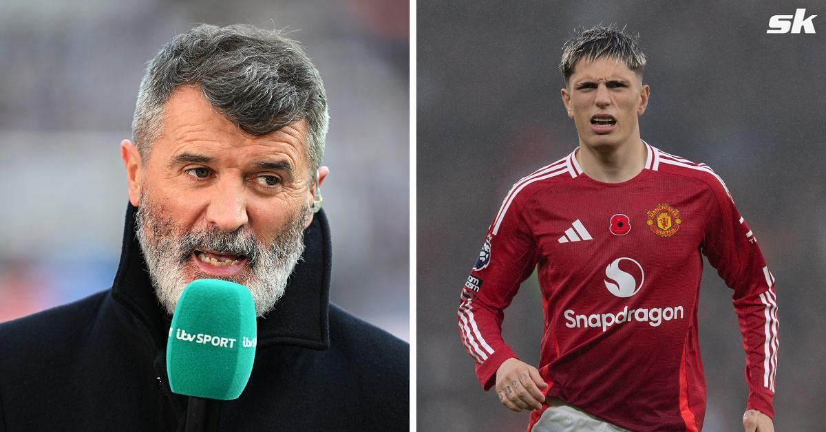 Manchester United legend Roy Keane and Alejandro Garnacho