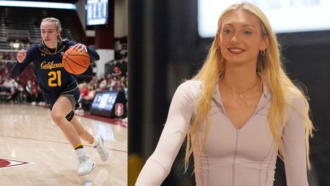 Ex-Cal player Mia Mastrov reacts to WNBA star Cameron Brink's latest trip with fiance Ben Felter