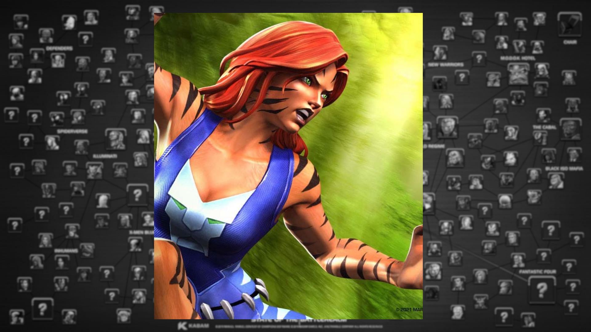 Tigra is known among the Mystic champions in Marvel Contest of Champions for her ability to control the battlefield (Image via Kabam Games, Inc.)