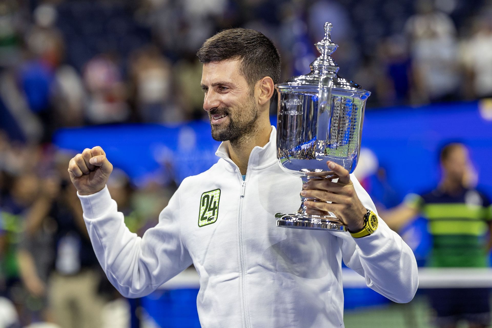 Novak Djokovic pictured at US Open 2023 (Source: Getty)