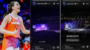 Caitlin Clark drops 3-word reaction to Taylor Swift's Eras Tour as BF Connor McCaffery shares concert snaps