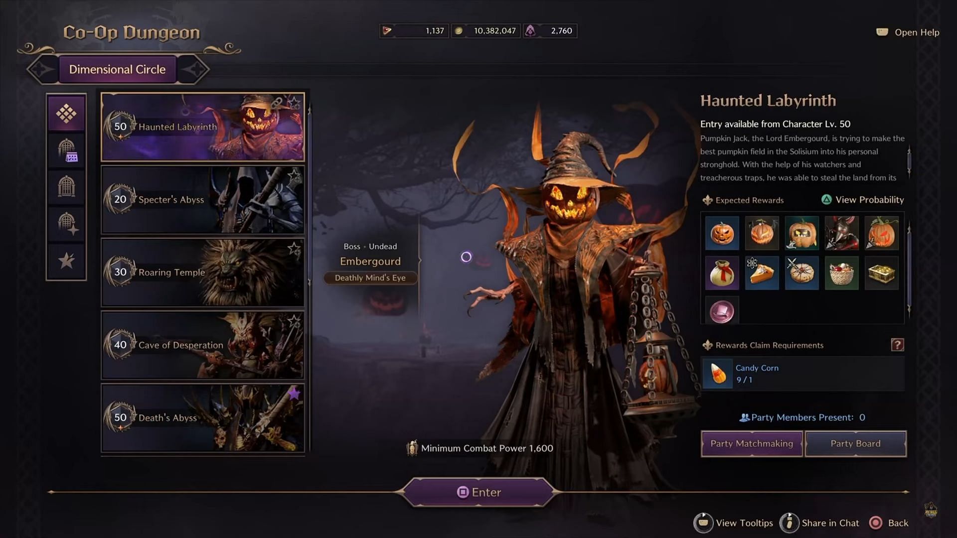 You need to be Level 50 in order to enter the Haunted Labyrinth (Image via NCSoft | YouTube/@AKingsCreation)