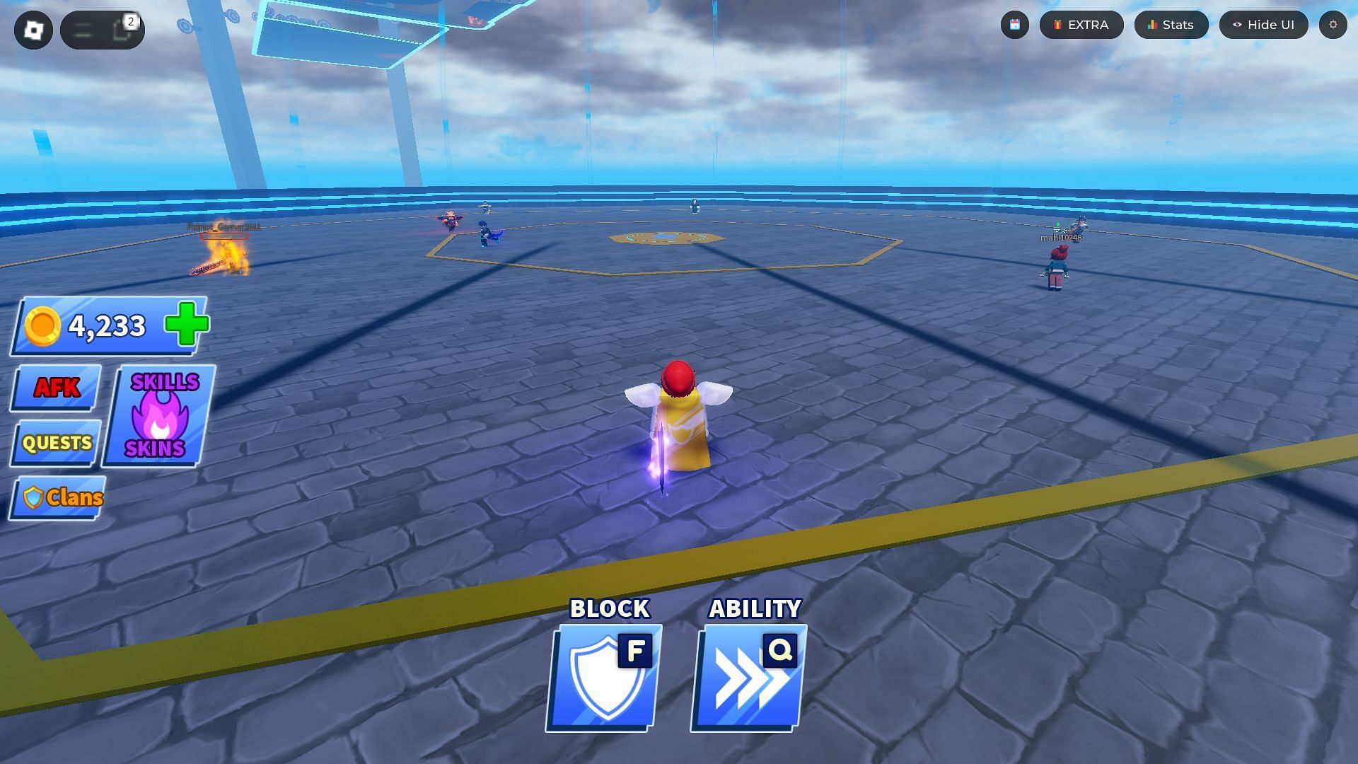 Blade Ball gameplay (Image via Roblox)