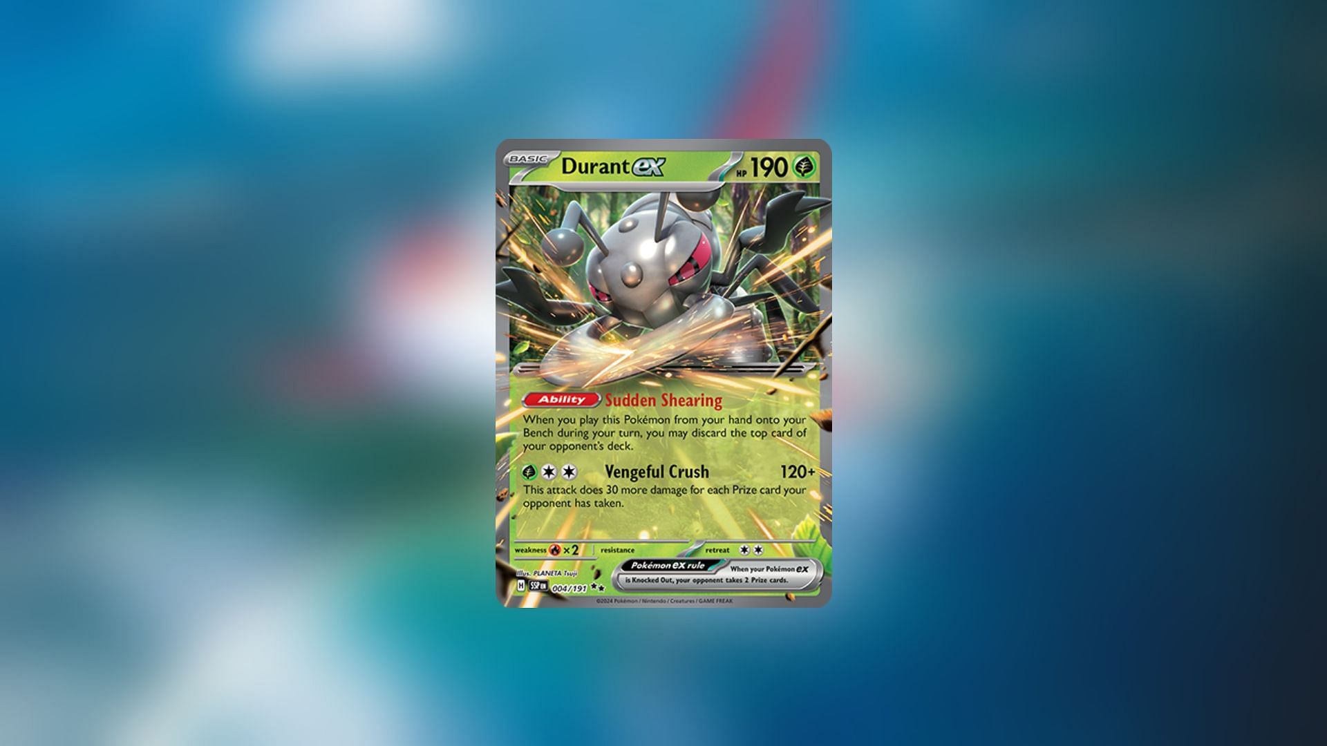 Durant ex can be an incredible ace-in-the-hole for Grass-type decks (Image via The Pokemon Company)