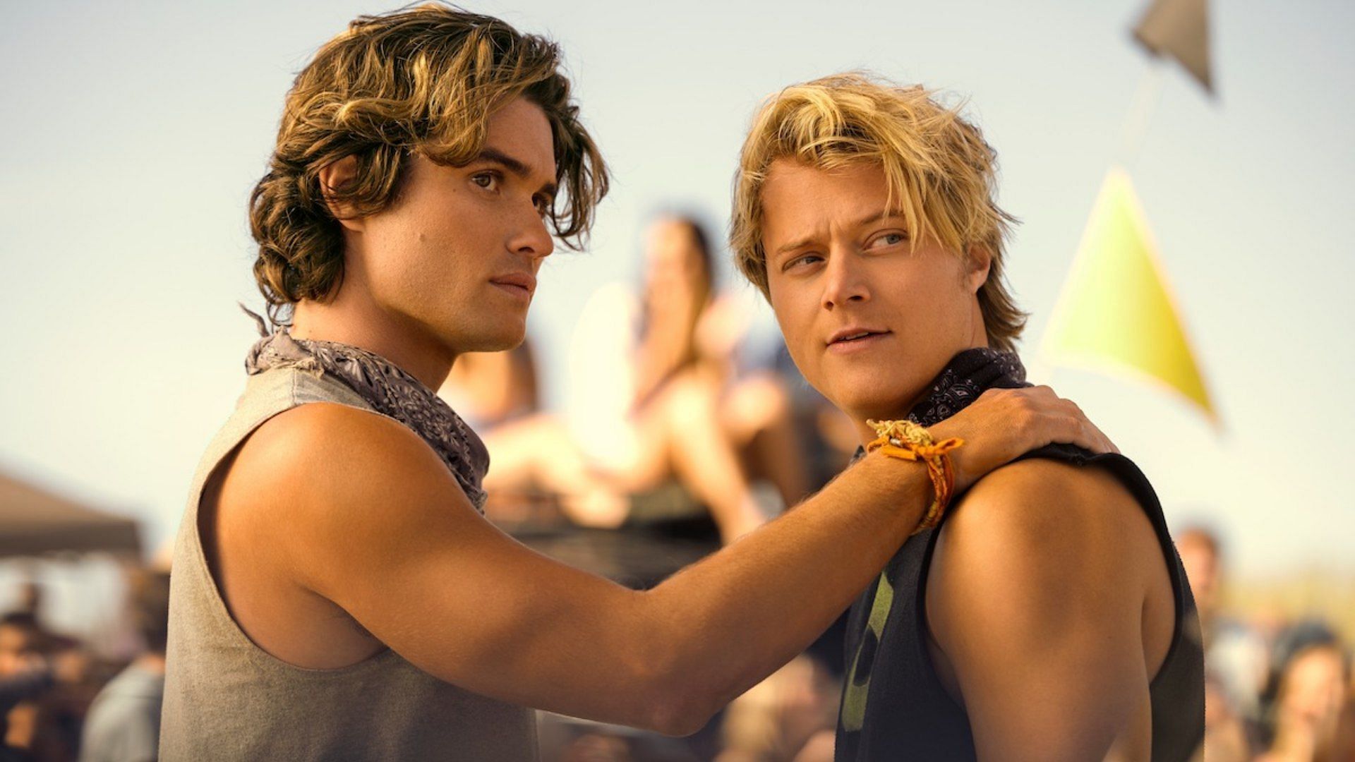 Chase Stokes and Rudy Pankow in Outer Banks season 4 part 1 (Image via Tudum by Netflix)