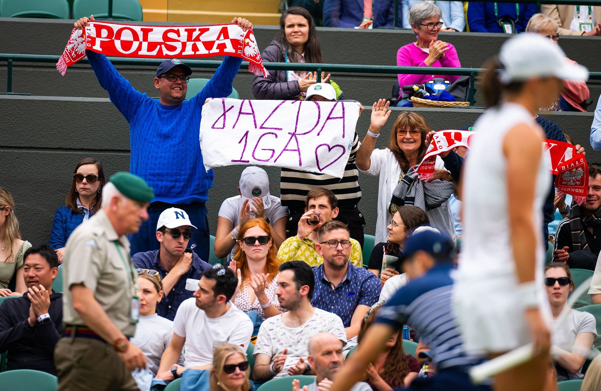 Iga Swiatek got emotional after her match (Source: Getty)