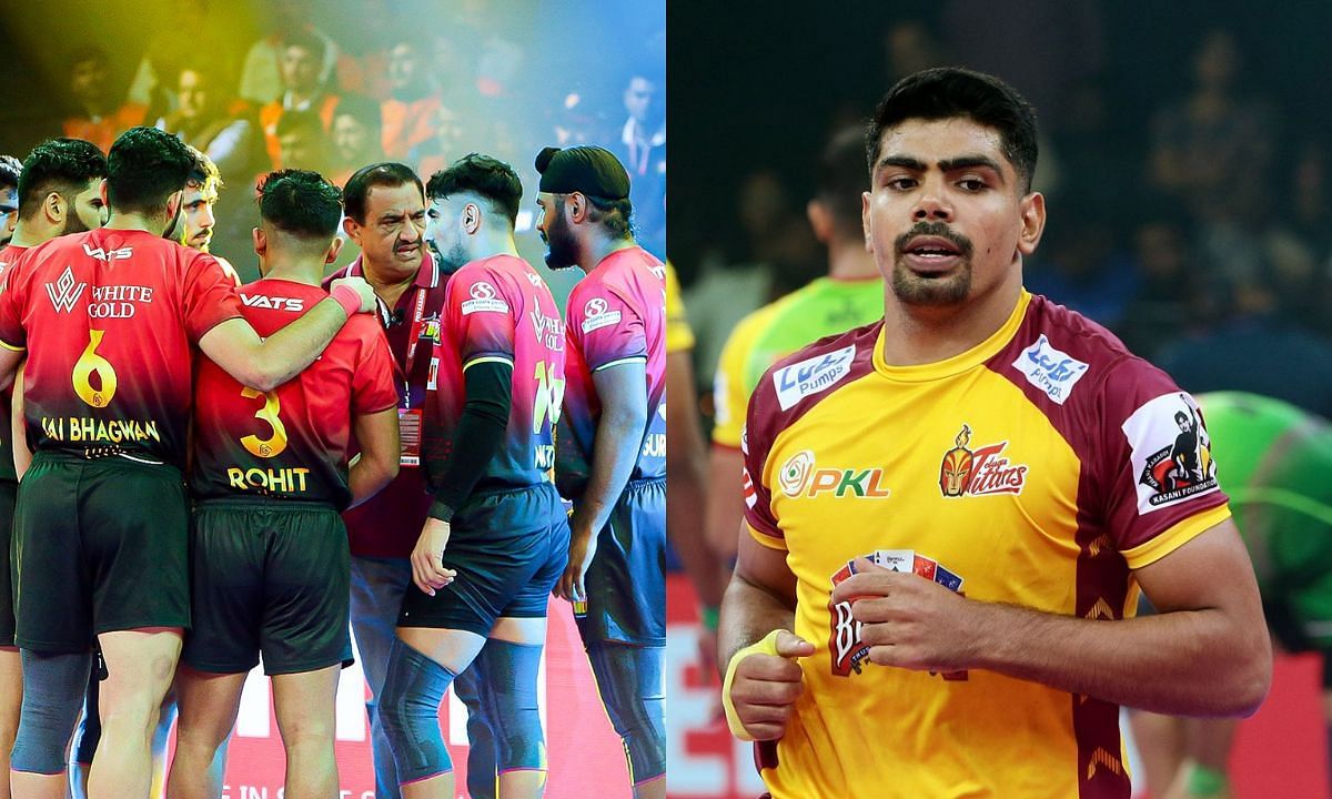 बेंगलुरू बुल्स vs तेलुगु टाइटंस (Photo Credit - @BengaluruBulls/@Telugu_Titans)